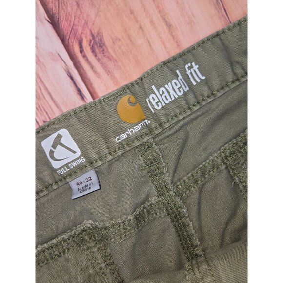 Carhartt Mens Relaxed Fit Cotton/Polyester Full Swing Pants 40x30 - Picture 5 of 8